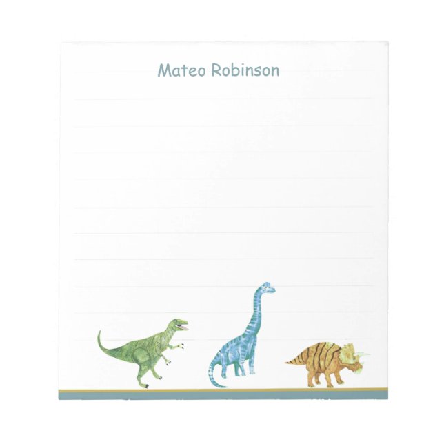Bloco De Notas Dinossauros (Frente)