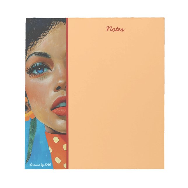 Bloco De Notas Dionne por Notepads KAB (Frente)