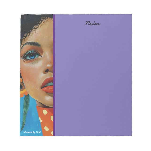 Bloco De Notas Dionne por Notepads KAB (Frente)