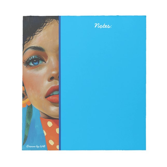 Bloco De Notas Dionne por Notepads KAB (Frente)