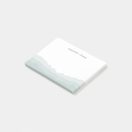 Bloco De Notas Dip Dye Sage Green Ombre Elegante