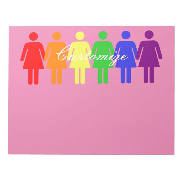 Bloco De Notas Direitos da Mulher 2017 LGBTQIA março Thunder_Cove (Frente)