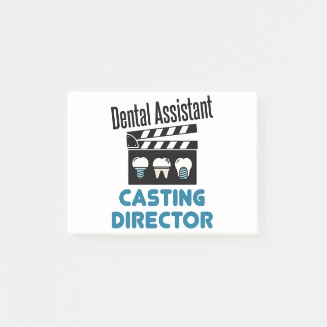 Bloco De Notas Diretor de Casting do Assistente Dental (Frente)