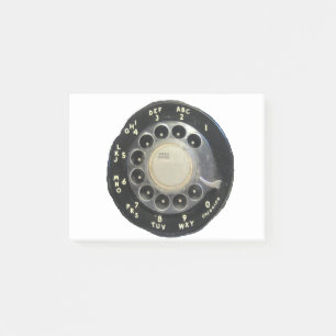 Bloco De Notas Discagem por Telefone Rotativo Antigo