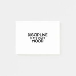 Bloco De Notas Discipline Is My Only Mood Minimalist