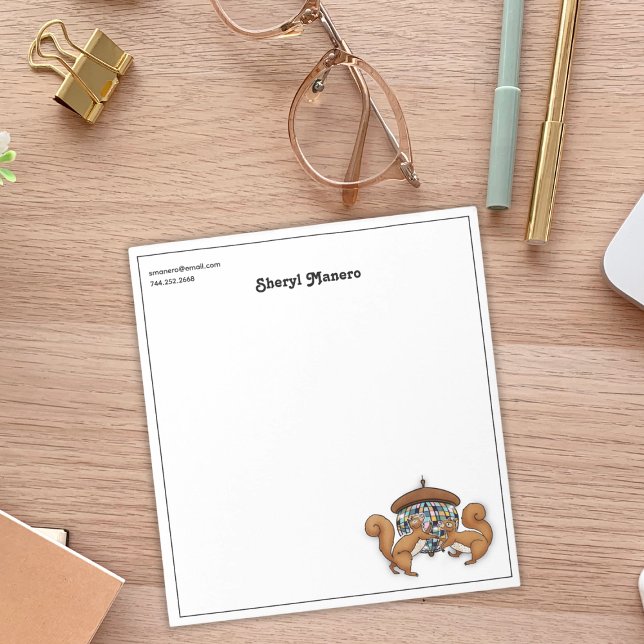 Bloco De Notas Disco de Esquilo Personalizado (Criador carregado)