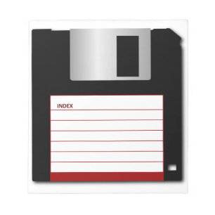 Bloco De Notas disco velho do computador do vintage da disquete