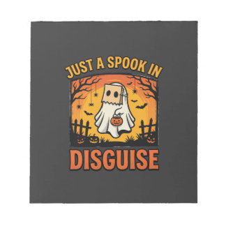 Bloco De Notas Disfarce de Fantasma de Halloween