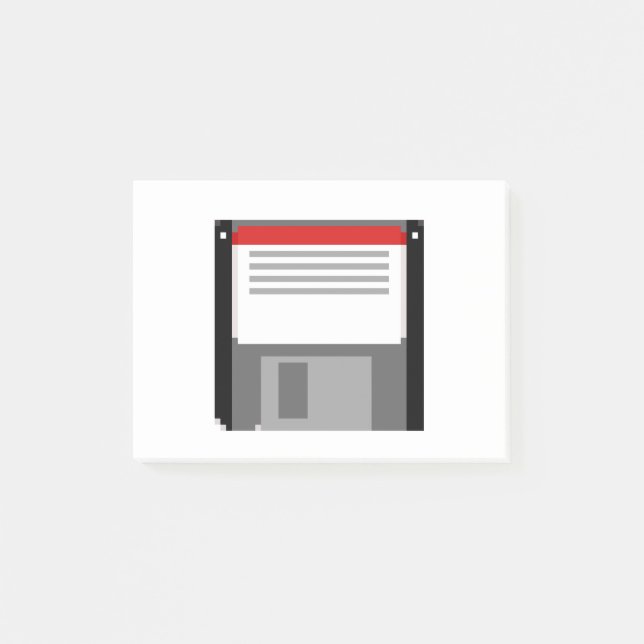 Bloco De Notas Disquete Pixel art (Frente)