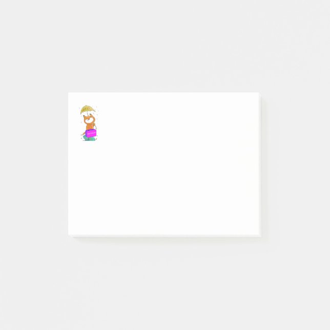 Bloco De Notas distribuir notas de posto de gato neutro (Frente)