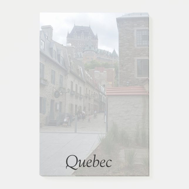 Bloco De Notas Distrito histórico na Cidade de Quebec (Frente)