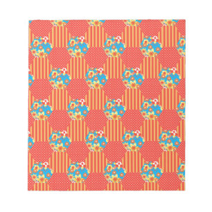 Bloco De Notas Ditsy Floral, Stripes, Bolinhas