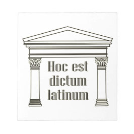 Bloco De Notas Ditum latinum hoc est - um ditado latino engraçado