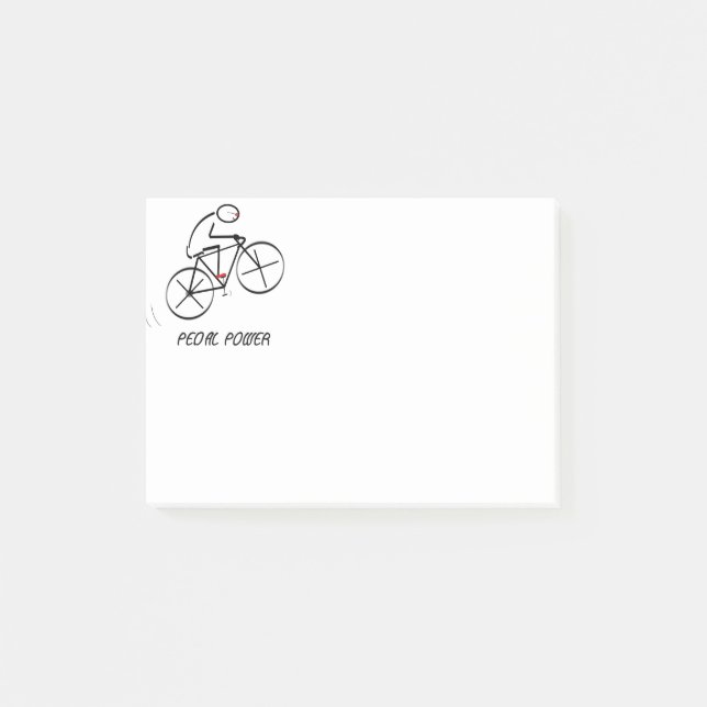 Bloco De Notas Diversão da Design de bicicleta com o texto "Pedal (Frente)