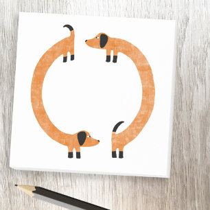 Bloco De Notas Diversão Dachshund