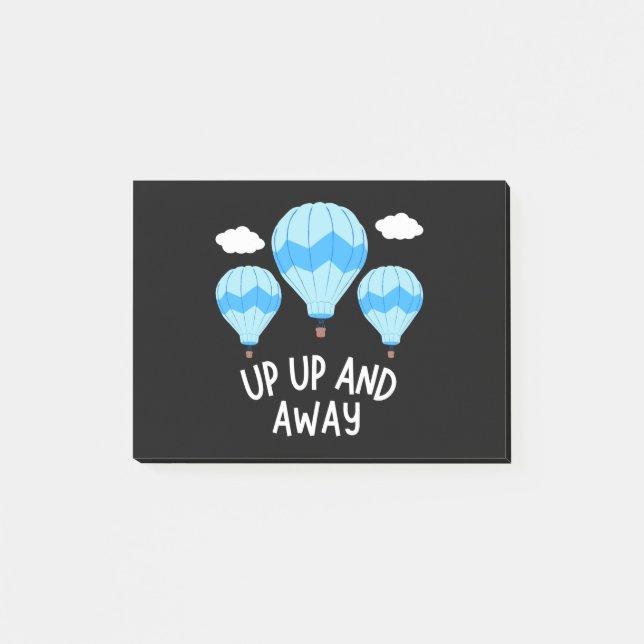 Bloco De Notas Diversão de Balões de Ar Quente (Frente)