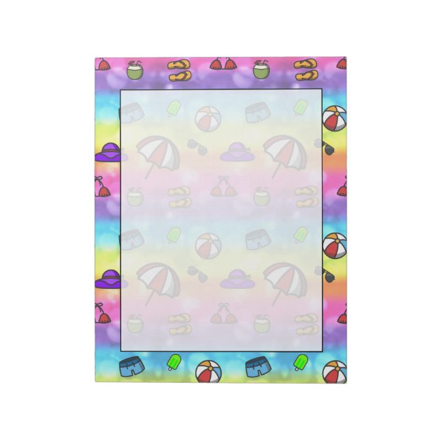 Bloco De Notas Diversão de Verão (Invertido)