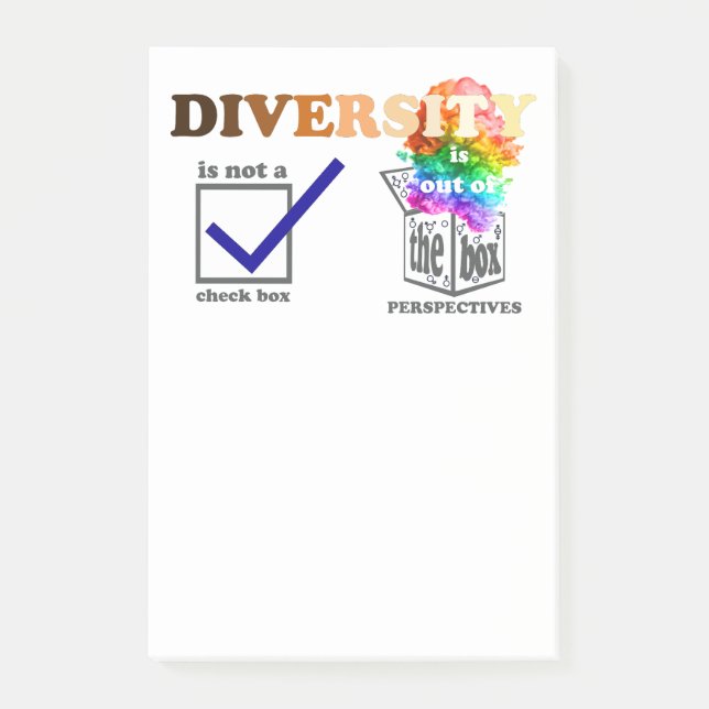 Bloco De Notas Diversidade está fora da perspectiva (Frente)