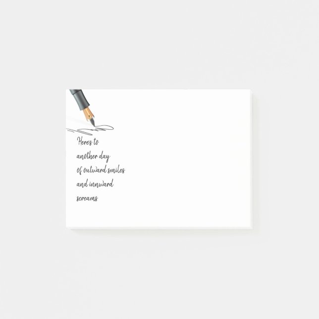 Bloco De Notas Divertir-se Outro Dia Aproximadamente Sorri Para D (Frente)