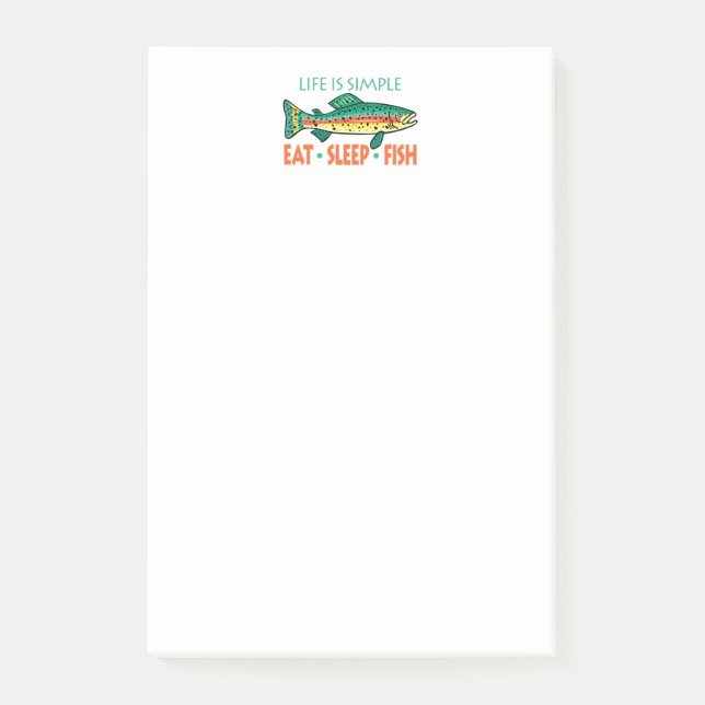 Bloco De Notas Dizendo Pesca Engraçado (Frente)