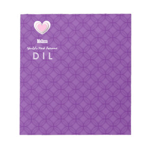 Bloco De Notas DLL incríveis, Roxo e Rosa Z602D