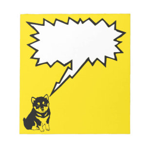 Bloco de notas do ano chinês Shiba Inu 2018