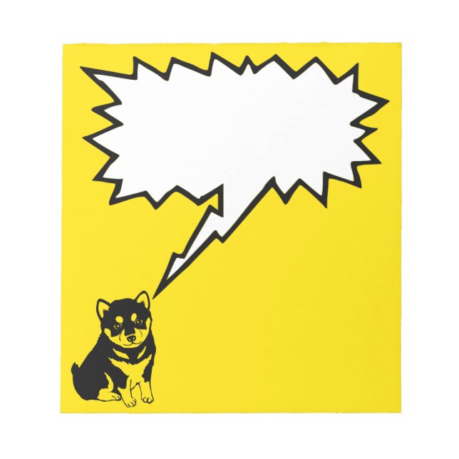 Bloco de notas do ano chinês Shiba Inu 2018 (Frente)