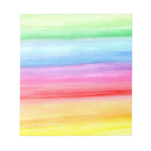 Bloco de notas do arco-íris da Aquarela