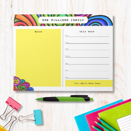 Bloco de Notas do Calendário de Portas de Aquarela