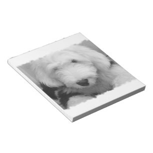 Bloco de notas do cão de carneiros
