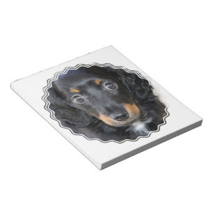 Bloco de notas do cão de filhote de cachorro de