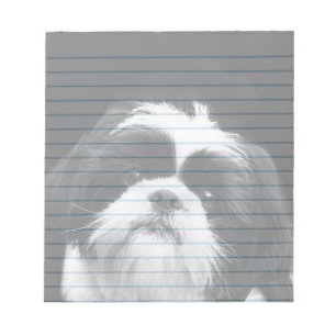 Bloco de notas do cão de Shih Tzu