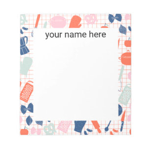 Bloco de notas do Cozinhar personalizado