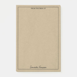 Bloco De Notas Do Escritório Da Alfândega De Papel Kraft