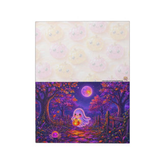 Bloco de Notas do Fantasma Feliz & Aranha de Hallo