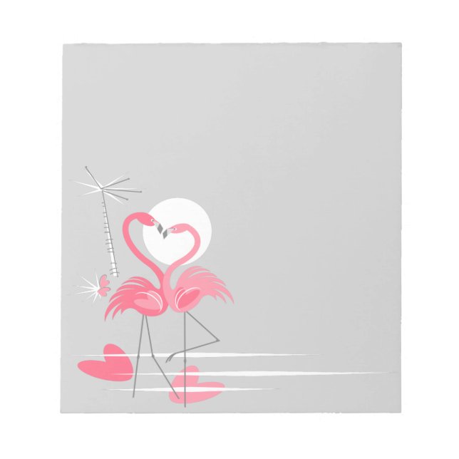 Bloco de notas do Flamingo Love (Frente)