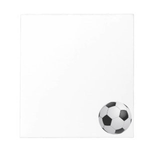 Bloco de notas do futebol do futebol