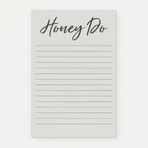 Bloco de notas do Honey Do List
