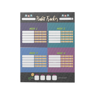 Bloco de notas do KIDS HABIT TRACKER