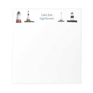 Bloco de notas do Lago Erie Lighthouses