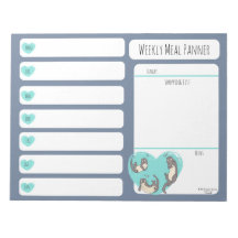 Bloco de notas do Planador de Refeições do Rio Nad