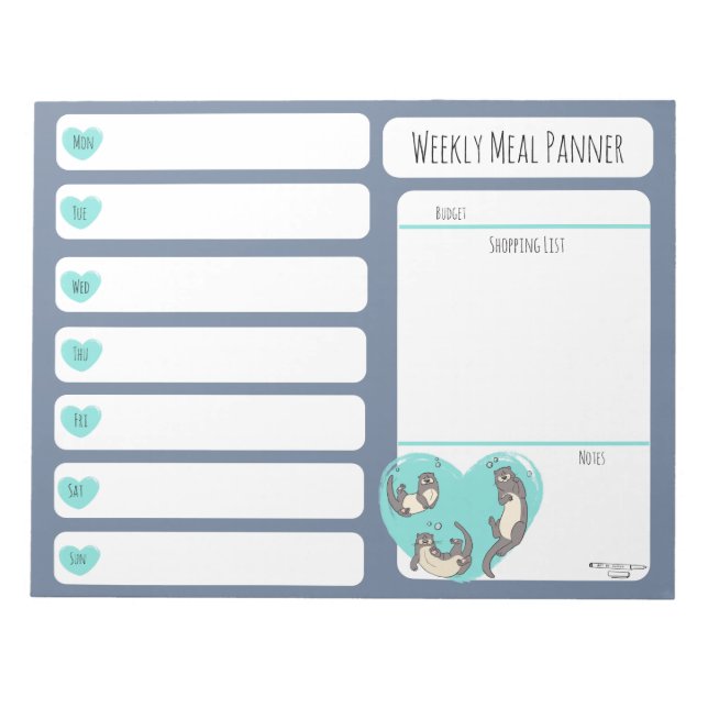 Bloco de notas do Planador de Refeições do Rio Nad (Frente)