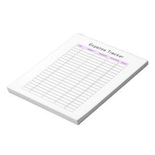 Bloco de Notas do Planejador de Controle de Despes