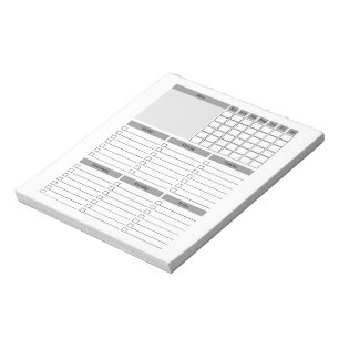Bloco de Notas do Planejador de Programação Diária