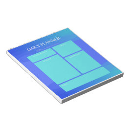 Bloco de Notas do Planejador Diário Azul