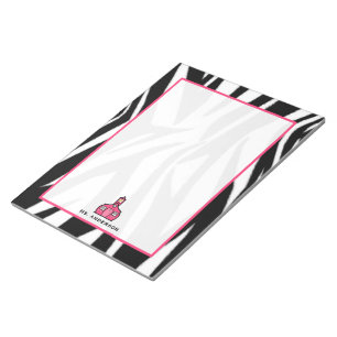 Bloco de notas do professor da zebra