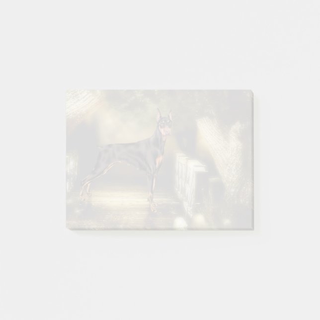 Bloco De Notas Doberman Pinscher Dog Impressão (Frente)