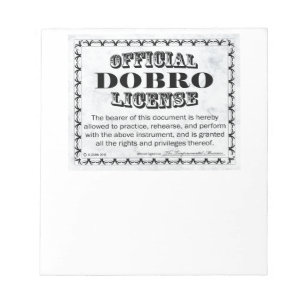 Bloco De Notas Dobro License
