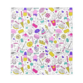 Bloco De Notas Doce Doce Padrão Colorido