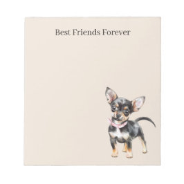 Bloco De Notas Doce Fofo Cachorro Chihuahua Marrom Creme Melhores